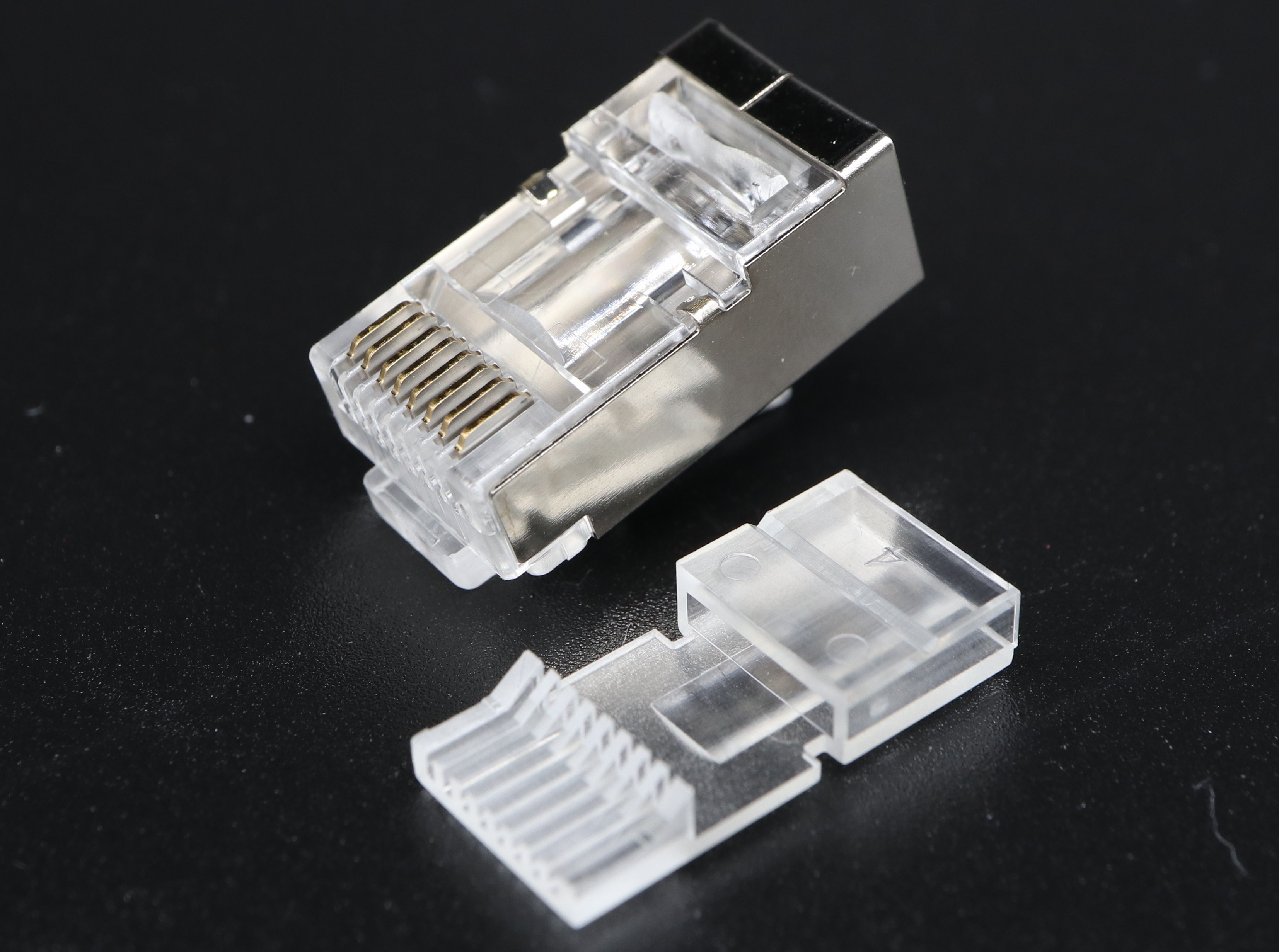 P8-070-2 - C6 8P8C-F-RV STP-0.45mm Flat Cable RJ45 Modular Plug - Plug Master Industrial Co., Ltd.